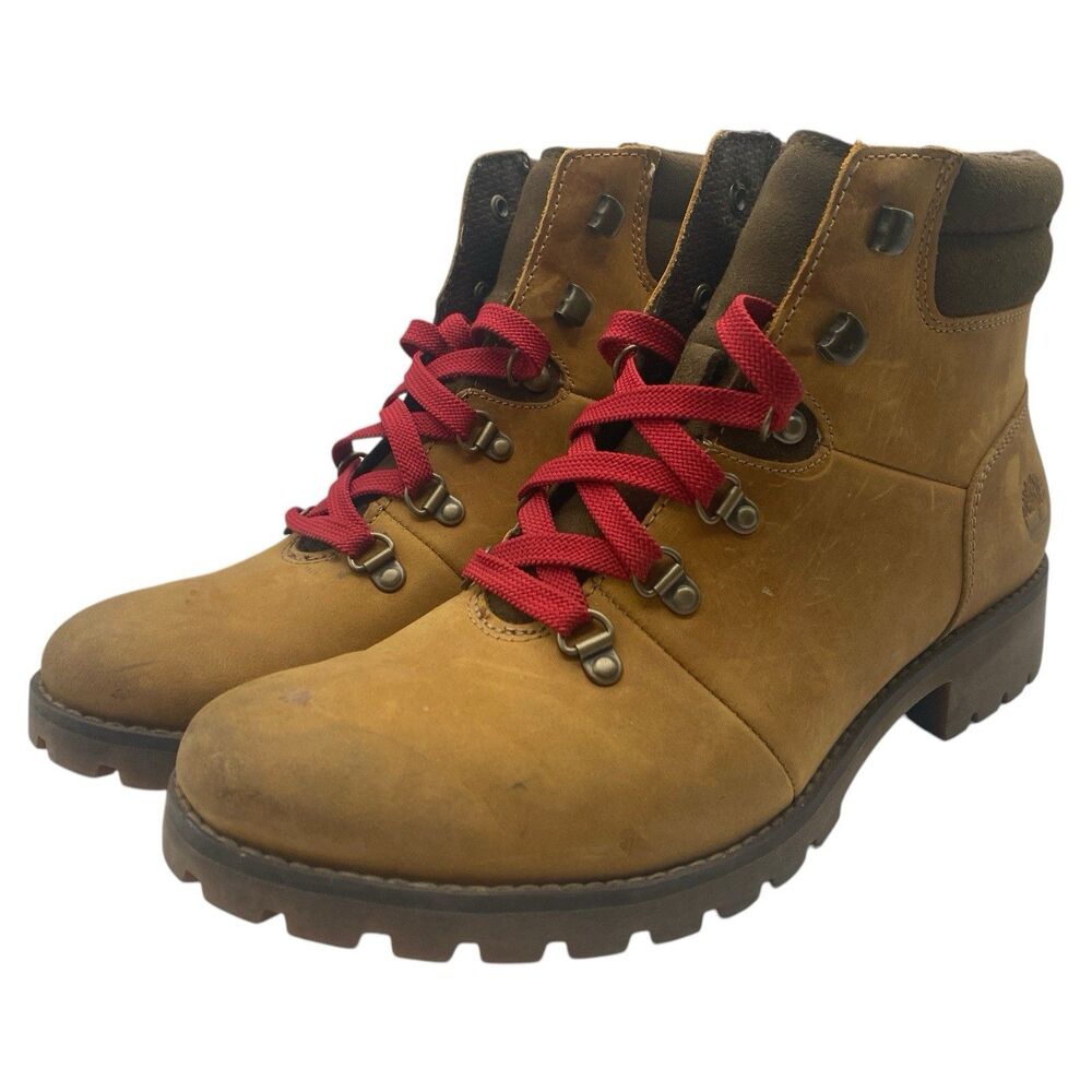Timberland A1R3G Ellendale Hiking Boots Womens Size 9 Tan Ortholite Lace Up